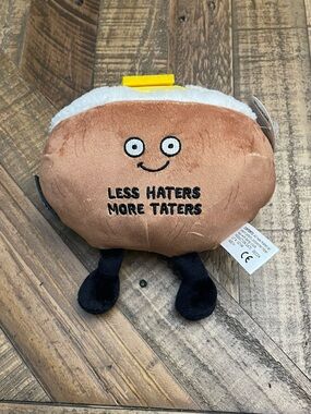 the "Less Haters, More Taters" Baked Potato Plushie from the brand Punchkins